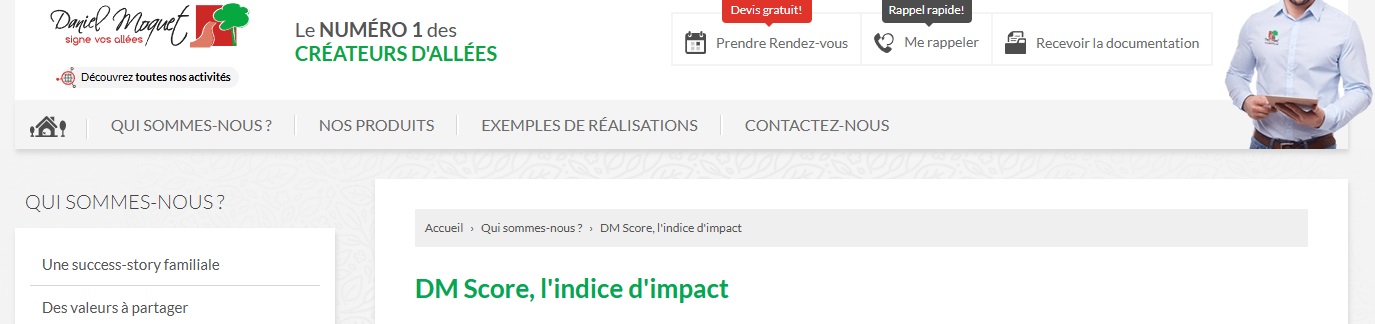 Daniel Moquet innovation produits DM Score